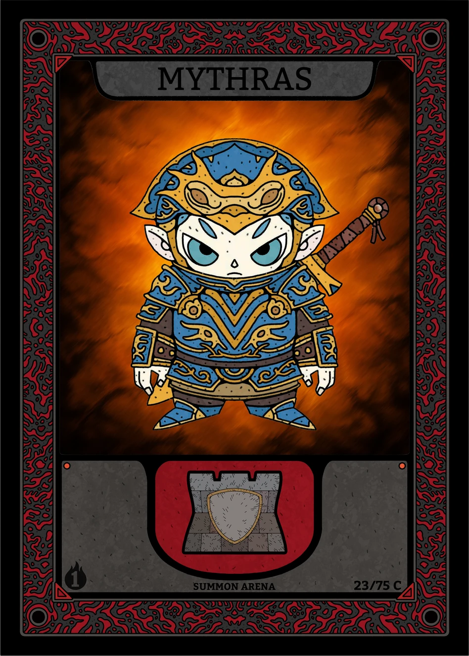 Mythras — a Summon Arena card